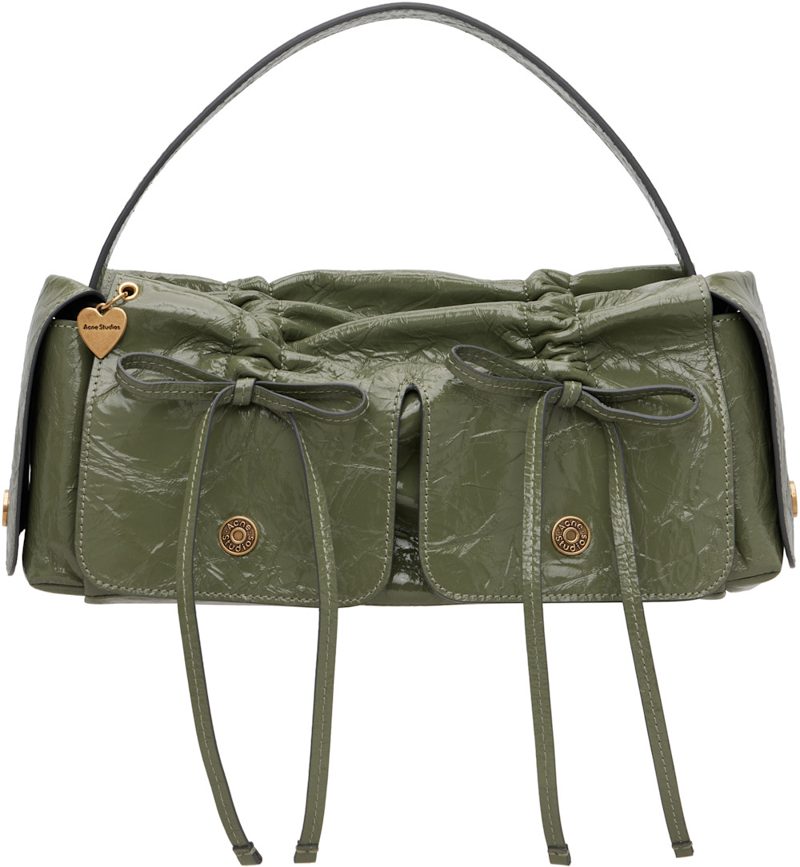 Khaki Multipocket Shoulder Bag 261129F046015