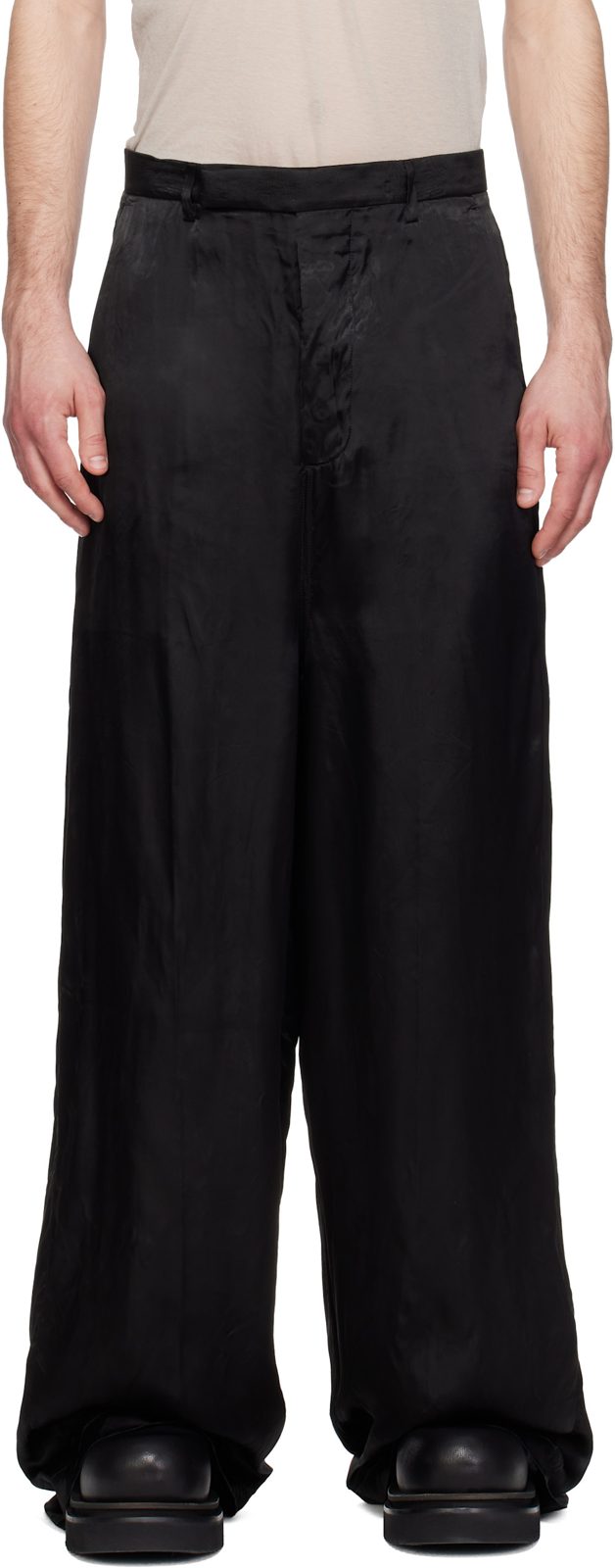 Black Temple Tailored Firbanks Trousers 261232M191049