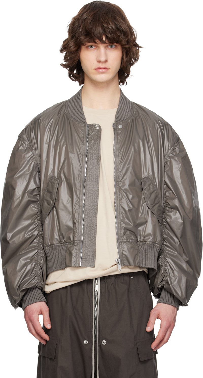 Gray Temple Secchia Flight Bomber Jacket 261232M175009