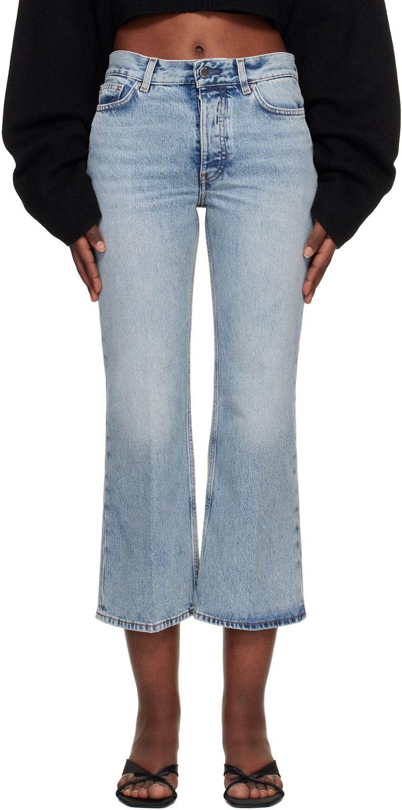 TOTEME Blue Kick Flare Jeans 261771F069005
