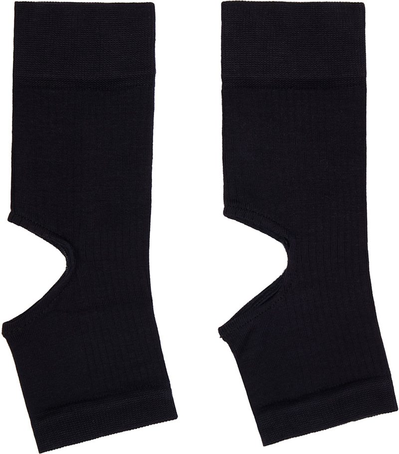 Navy Cut-Out Rib Gaiter Socks 261646F076002