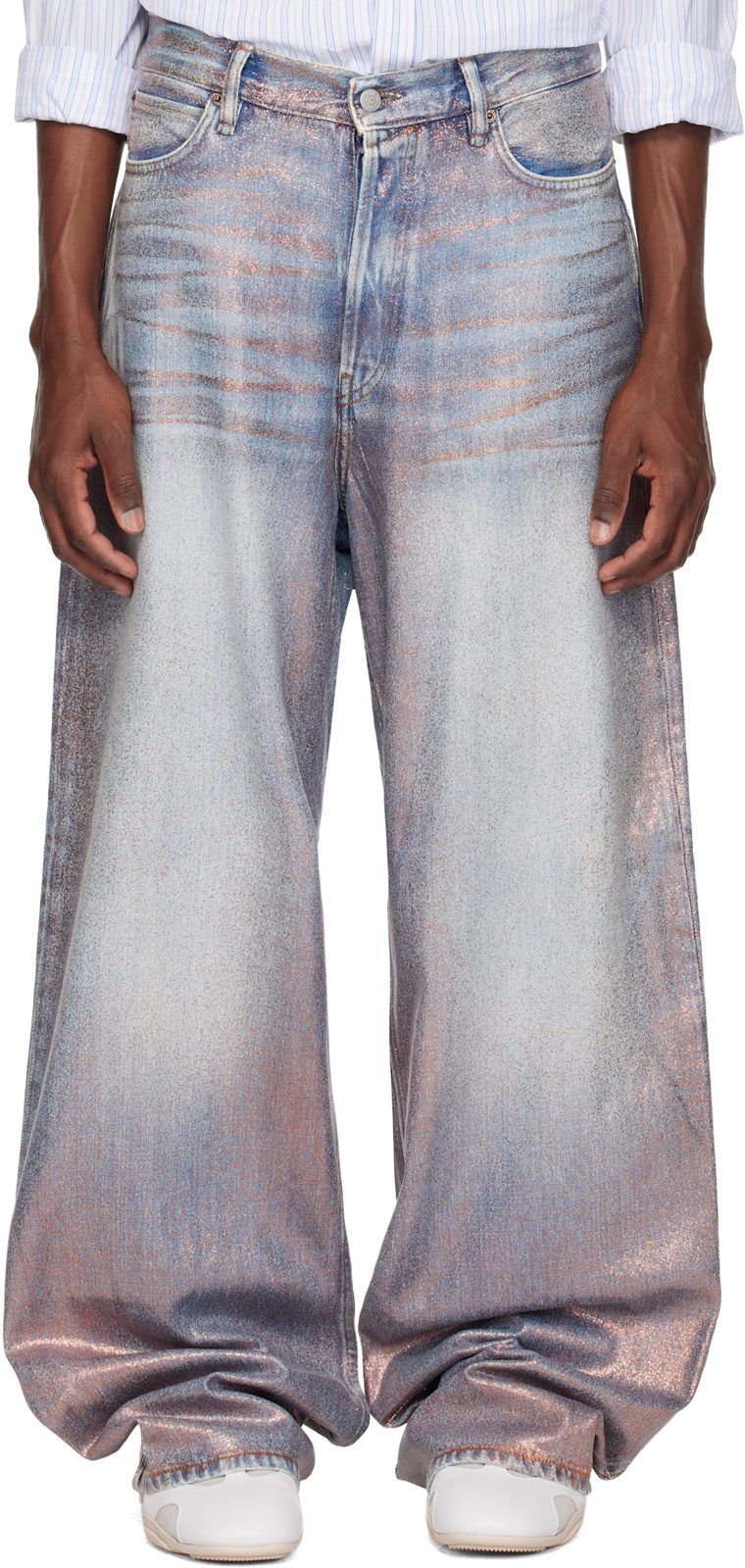 Blue Loose Glitter 1981 Jeans 261129M186051