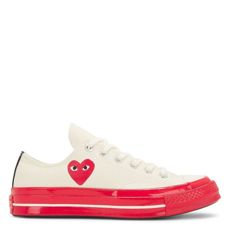 Comme Des Garcons X Cdg Play Mens Off White Sneakers