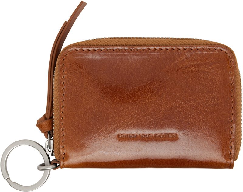 Brown Zip Wallet 261358M164000