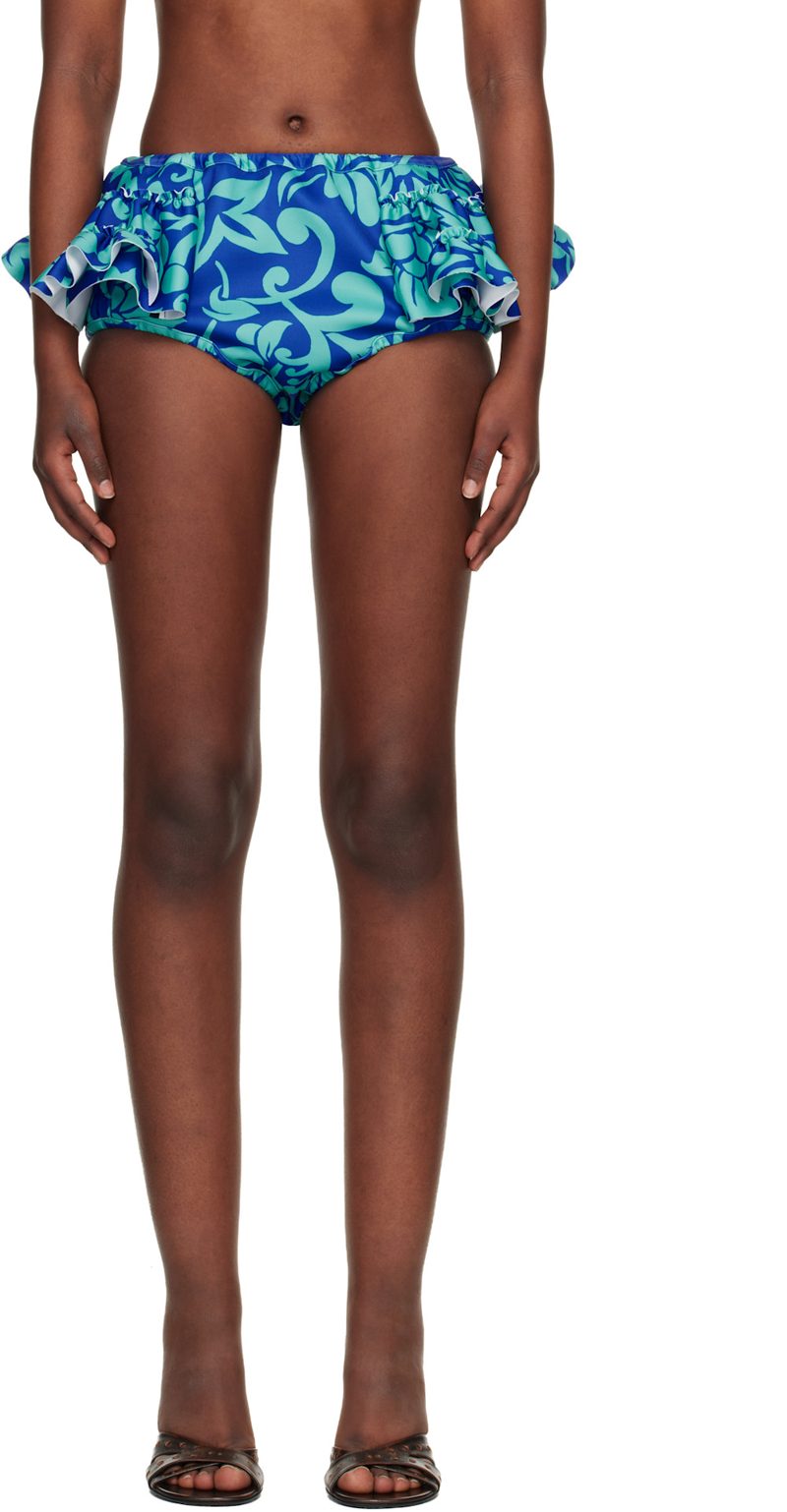 Blue Ruffled Briefs 261358F074006