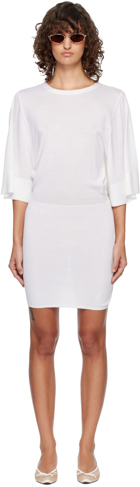 오프화이트 La Robe Maille Mananco Minidress 261553F052007