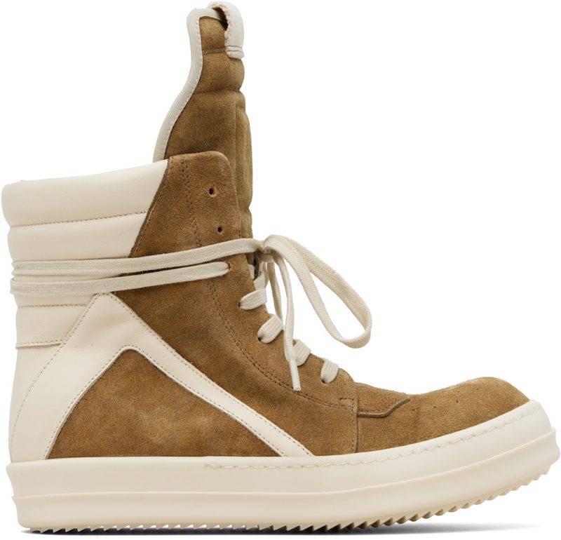 Beige Geobasket Sneakers 261232M236052