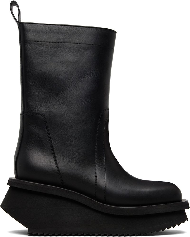 Black Low Factory Pull On Chelsea Boots 261232M223005