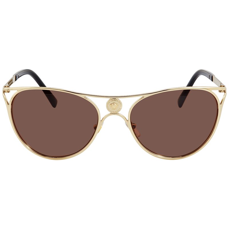 Dark Brown Butterfly Ladies Sunglasses VE2237 125273 57