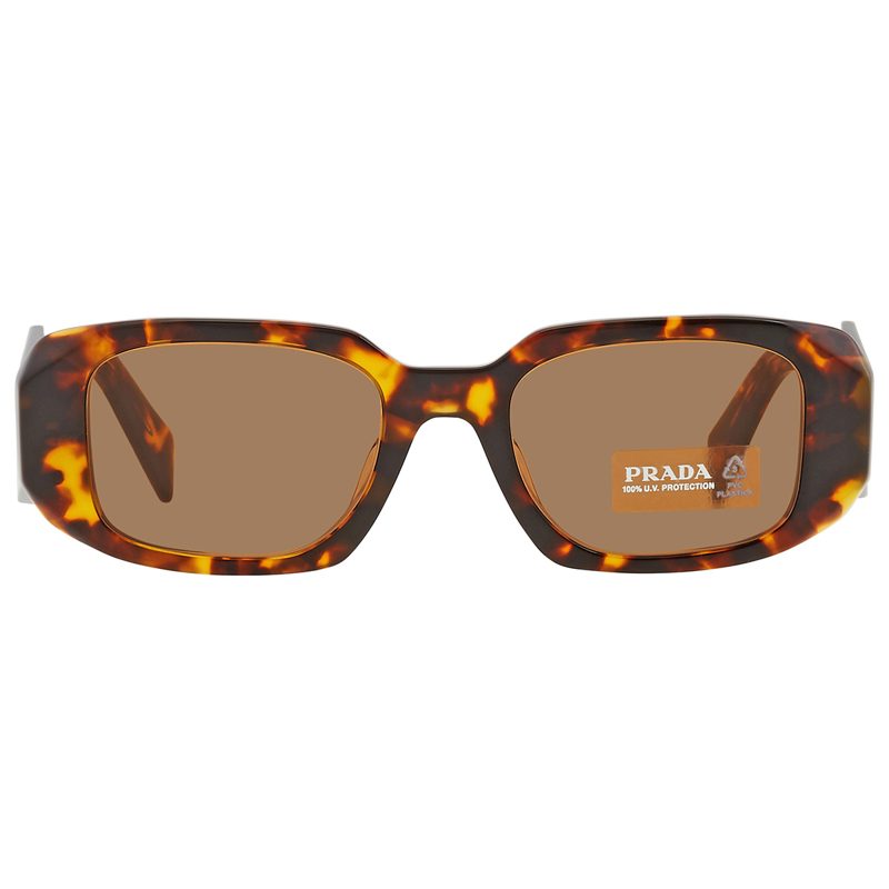 Dark Brown Rectangular Ladies Sunglasses PR 17WSF VAU2Z1 51