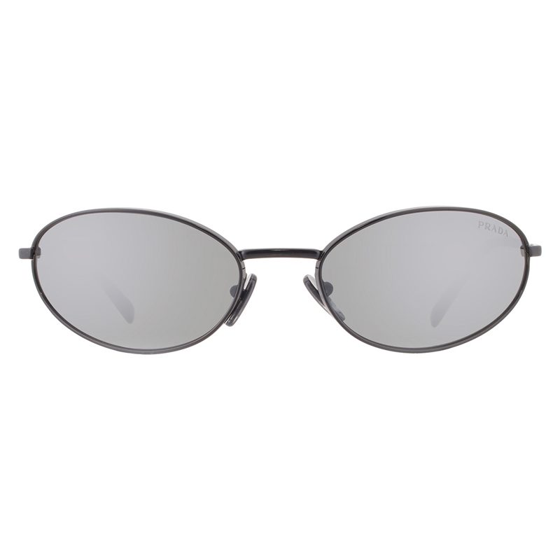 Silver Mirror Oval Ladies Sunglasses PR A59S 1AB60G 59