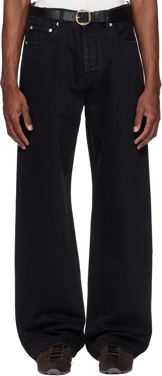 Black The straight de-Nimes denim Jeans 261553M186001