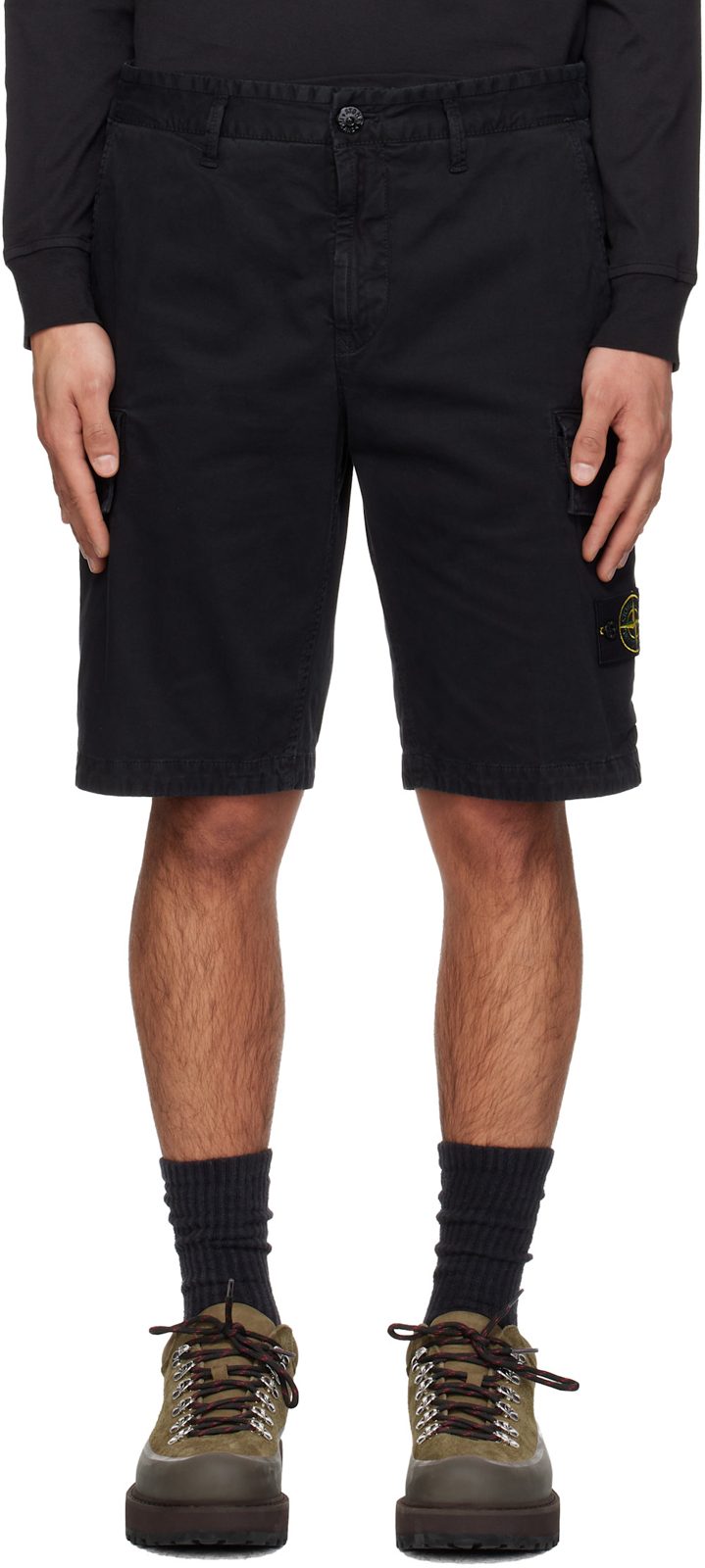 Black L100018 Cargo Shorts 261828M193004