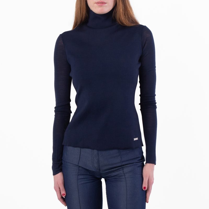 Long-Sleeved Turtleneck Top