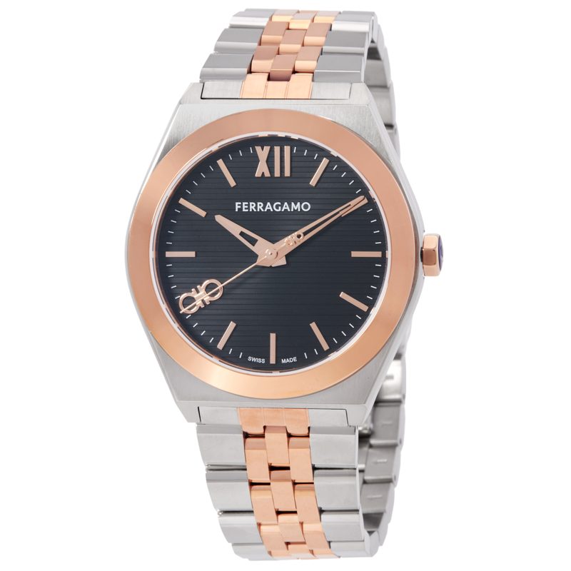 Vega Quartz Black Dial Mens Watch SFKI00624