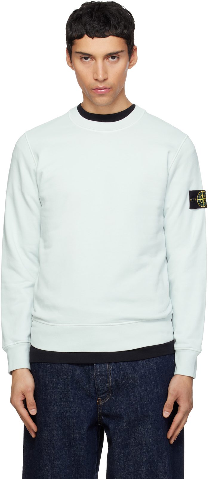 Blue 6100060 Organic Cotton Fleece Sweatshirt 261828M204010