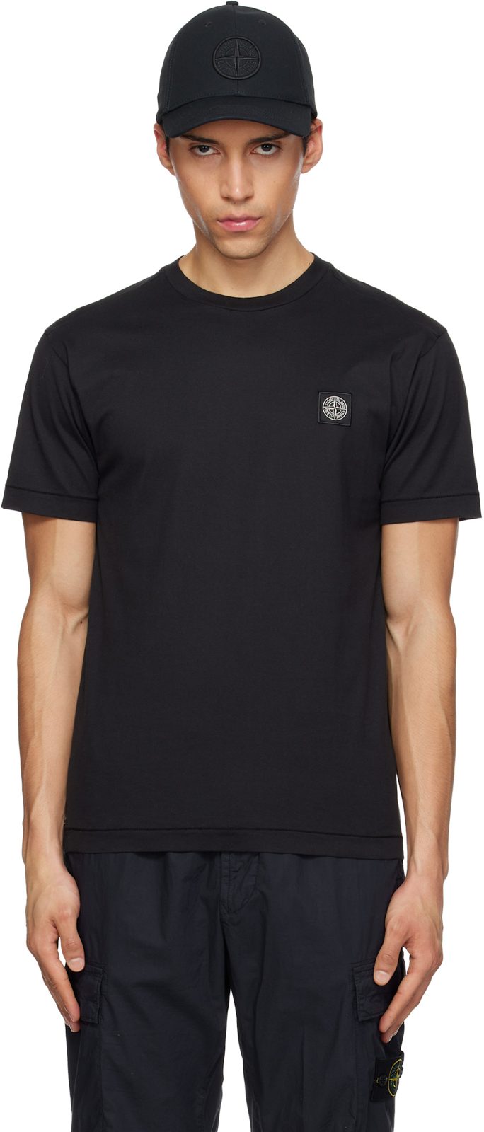 Black 2100027 60/2 Cotton Jersey T-shirt 261828M213015