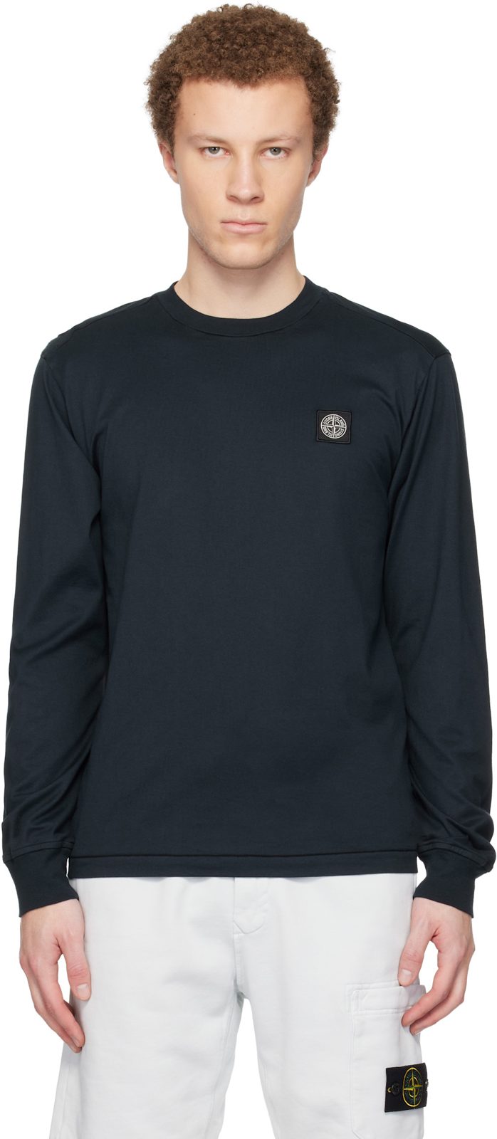 Navy 2100031 60/2 Cotton Jersey T-shirt 261828M213008