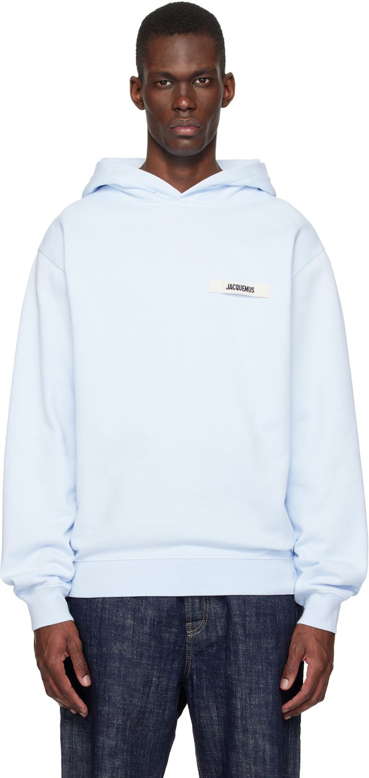 Blue The Gros Grain Hoodie 261553M202011