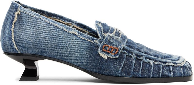 Blue D-Amber Moc 30 Heels 261001F122001