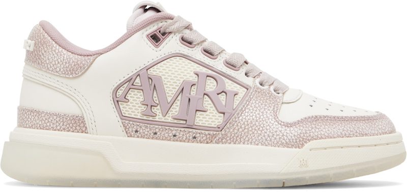 Pink & [오프화이트] Pebbled Classic Low Sneakers 261886F128044