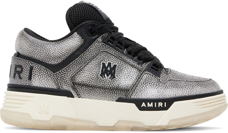 Black Pebbled MA-1 Sneakers 261886M237063