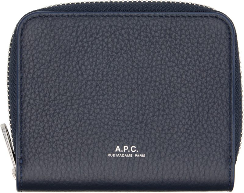 Navy Chelsea Zip Wallet 261252M164011