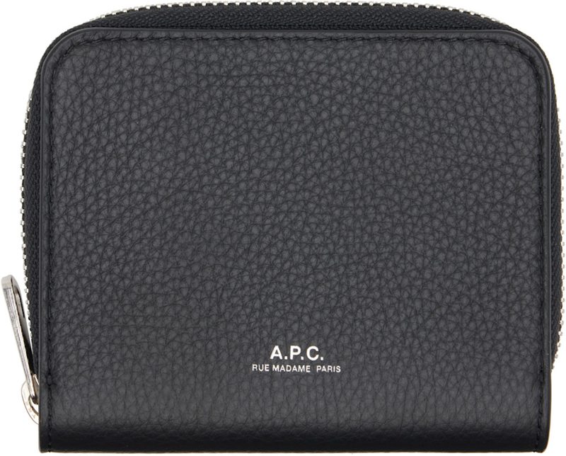 Black Chelsea Zip Wallet 261252M164010