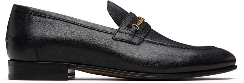 Garavani Black VLogo Signature Kidskin Loafers 261807M231009