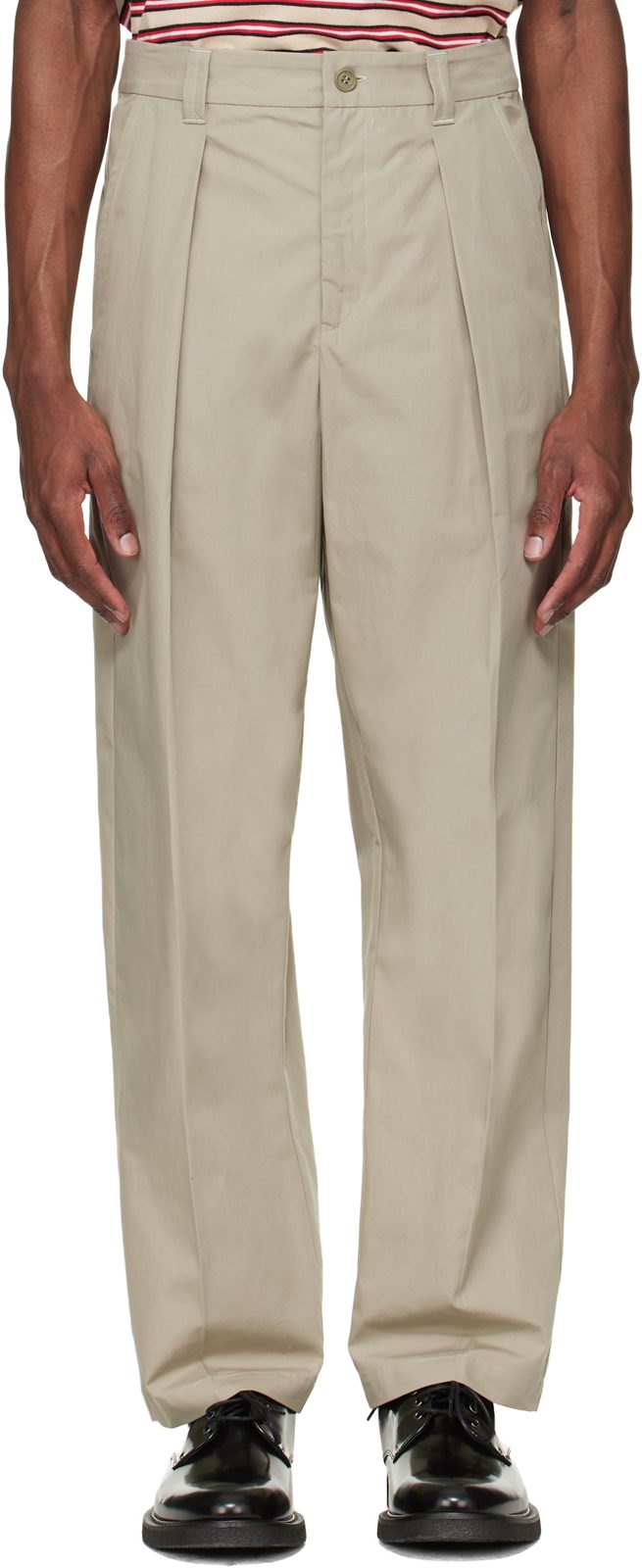 Khaki Renato Trousers 261252M191029