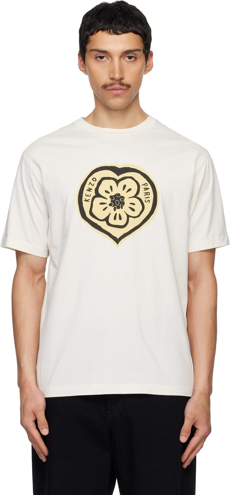 겐조 Paris Boke Heart T-shirt 261387M213015