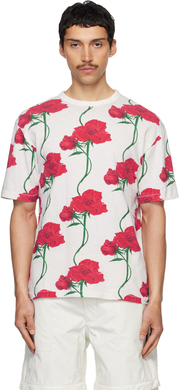 겐조 Paris Archive Rose T-shirt 261387M213023