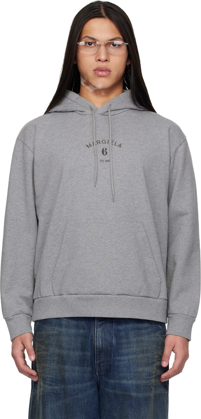 Gray Logo Hoodie 261188M202016