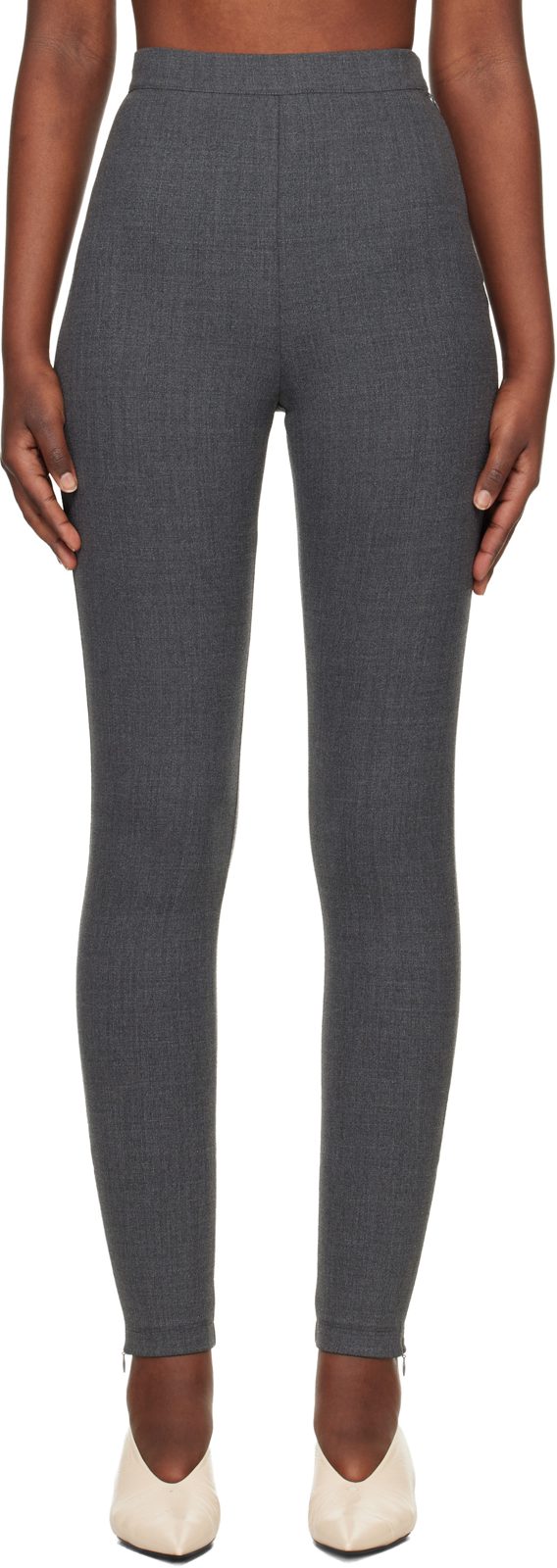 Gray Trouser Leggings 261249F087005