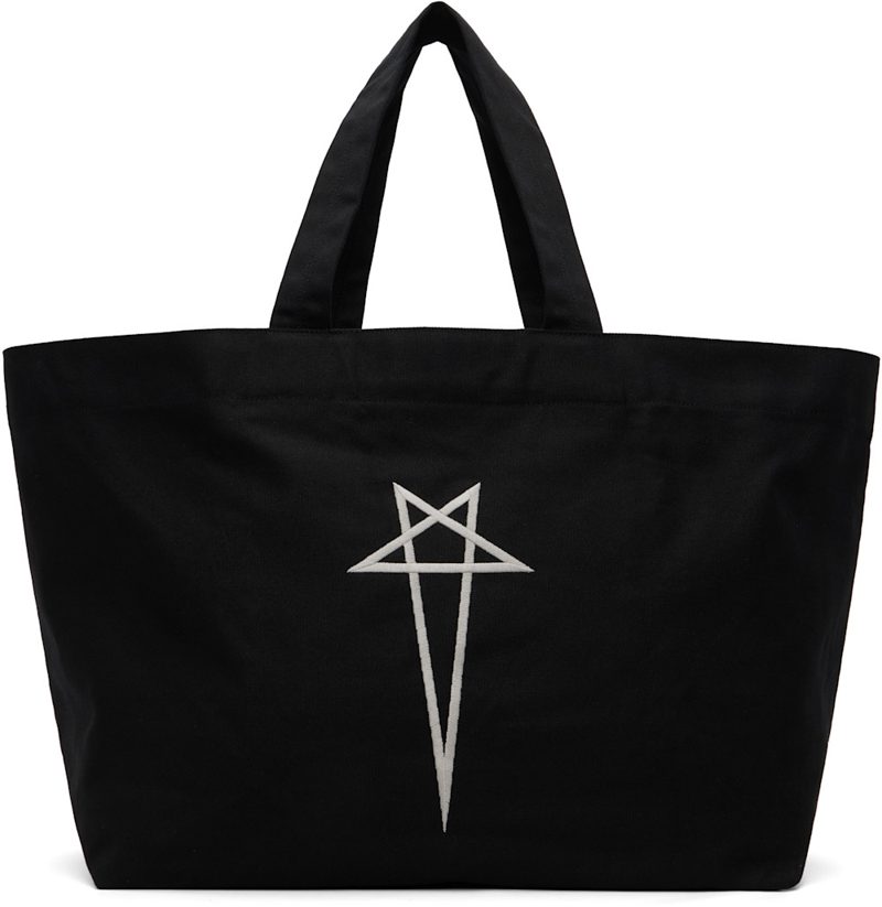 Black Temple Beach Tote 261232F049001