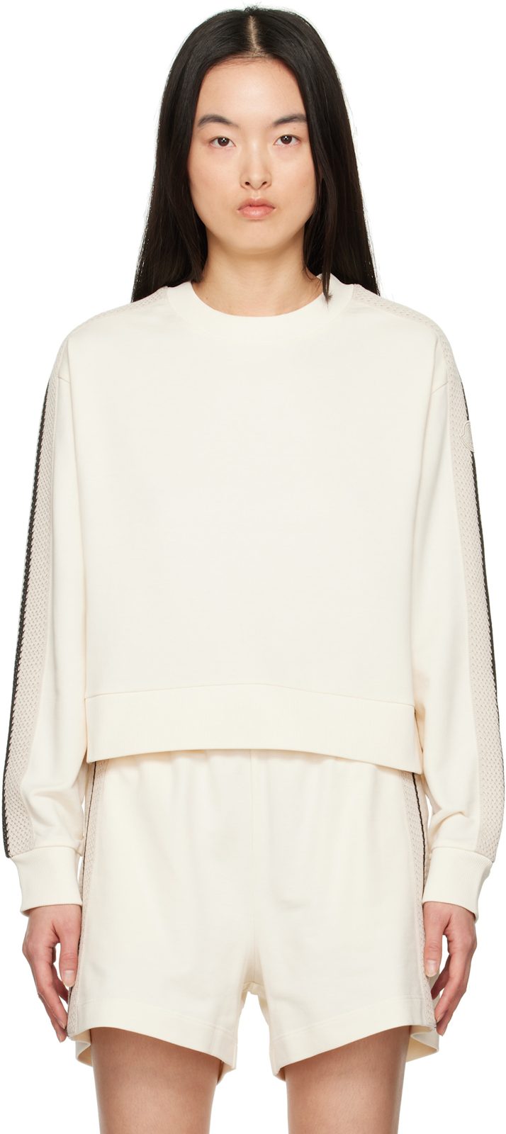 오프화이트 Striped Trim Sweatshirt 251111F098012