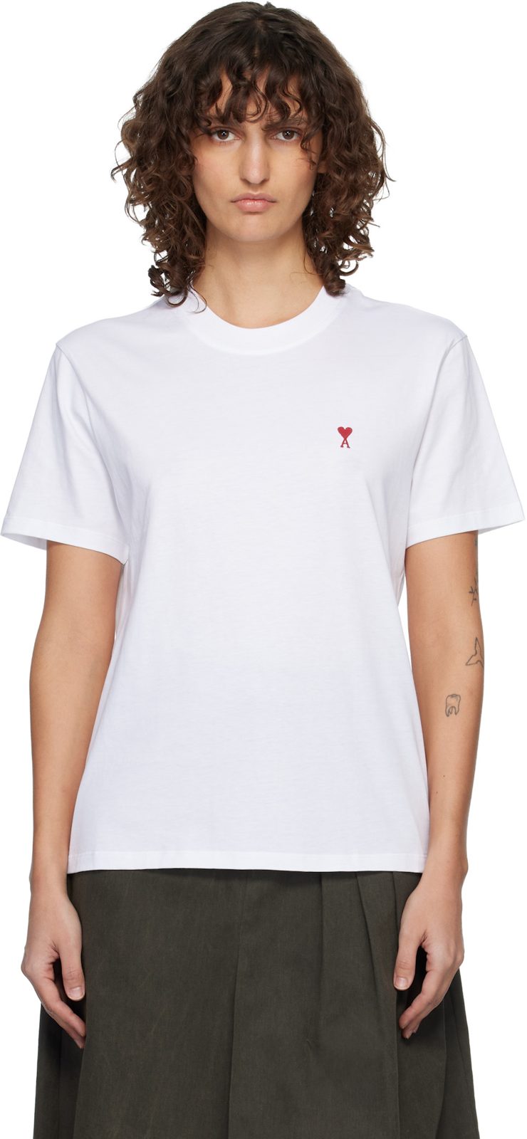 White Ami de Coeur T-shirt 261482F110014