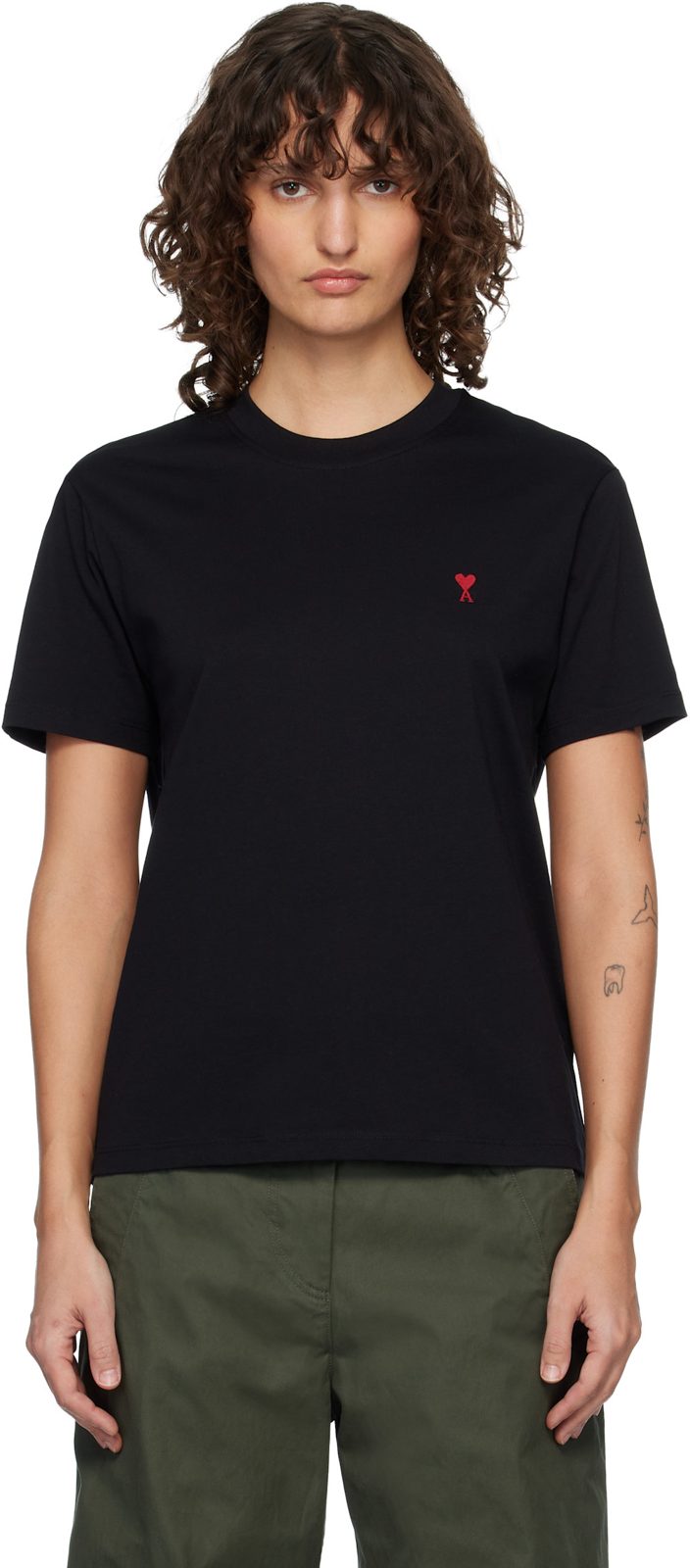 Black Ami de Coeur T-shirt 261482F110015