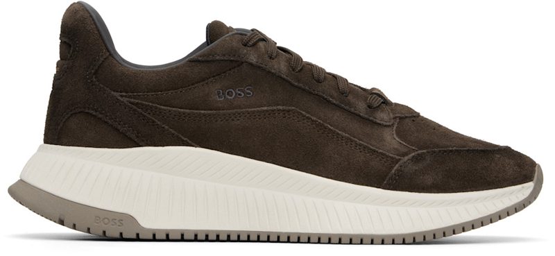 Brown TTNM Suede Sneakers 261085M237076