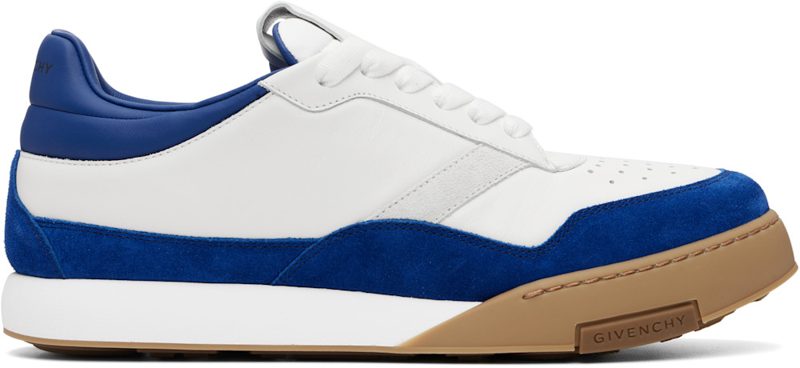 White & Navy Yard Sneakers 261278M237000