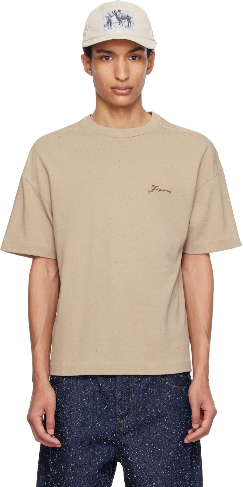 Beige Le Brodero T-shirt 261553M213008