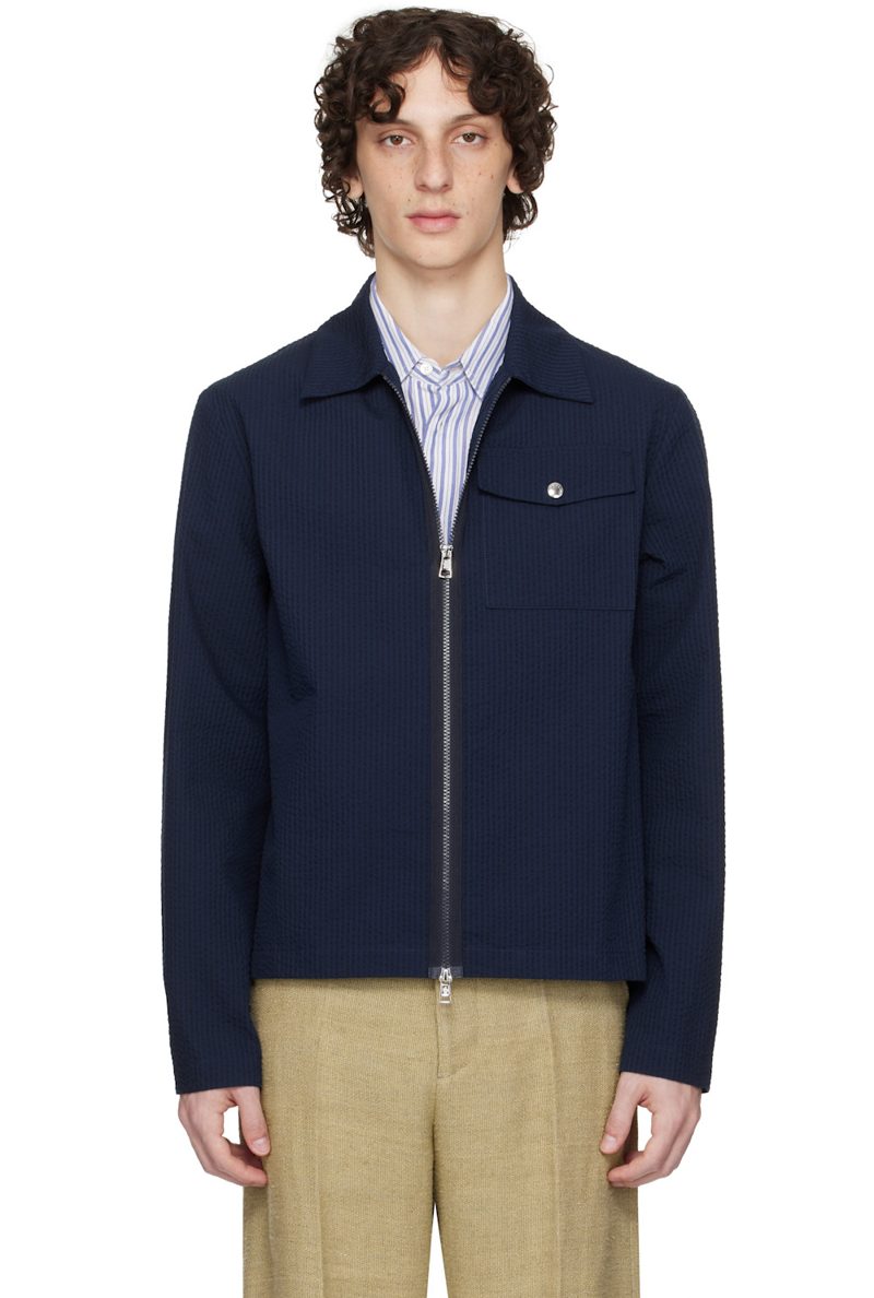 Navy Archivio Creativo Jacket 251111M192062