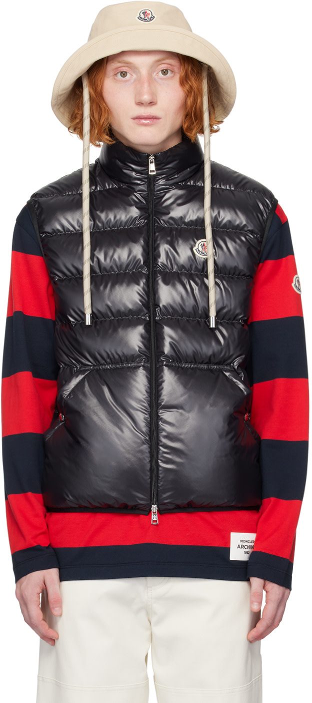 Black Aube Down Vest 242111M178149