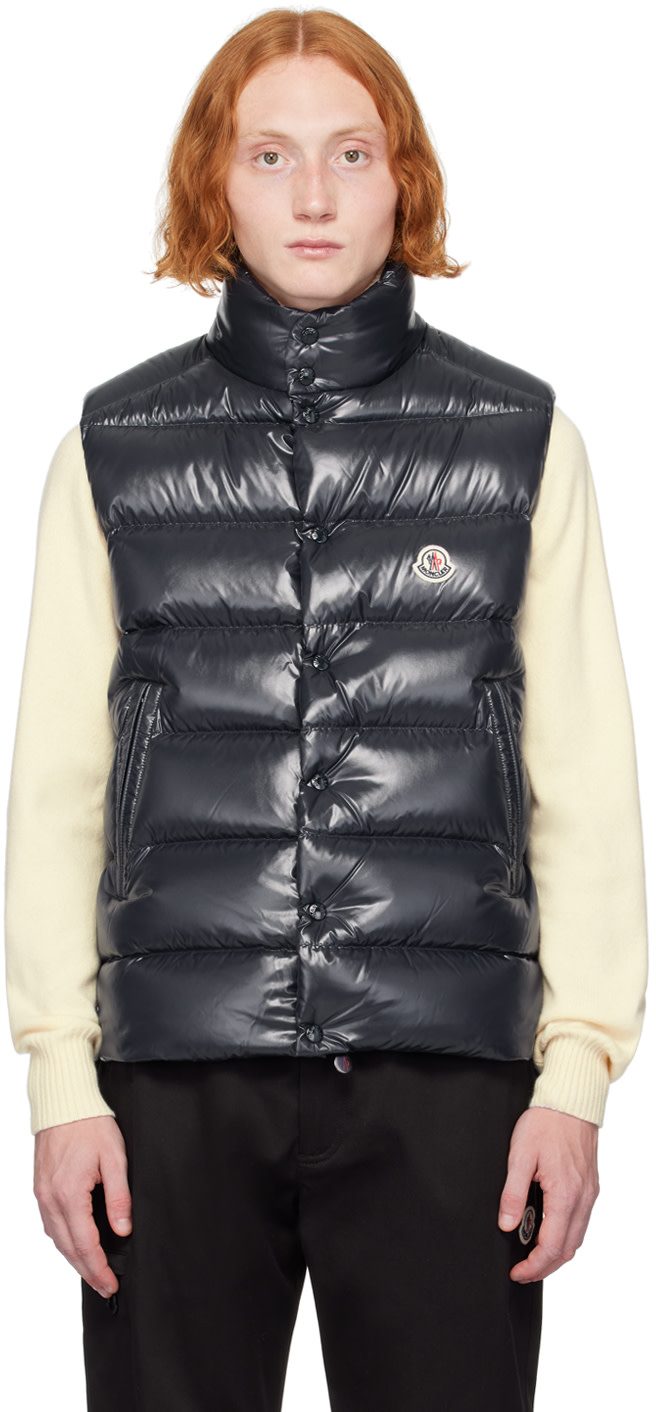 Navy Tibb Down Vest 242111M178109