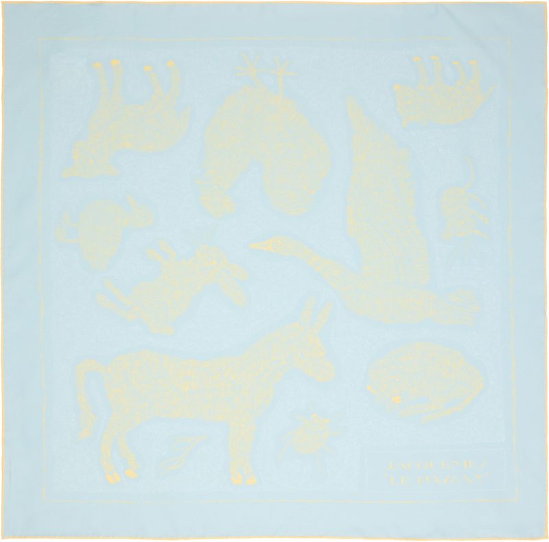 Blue Le Paysan Scarf 261553M150014