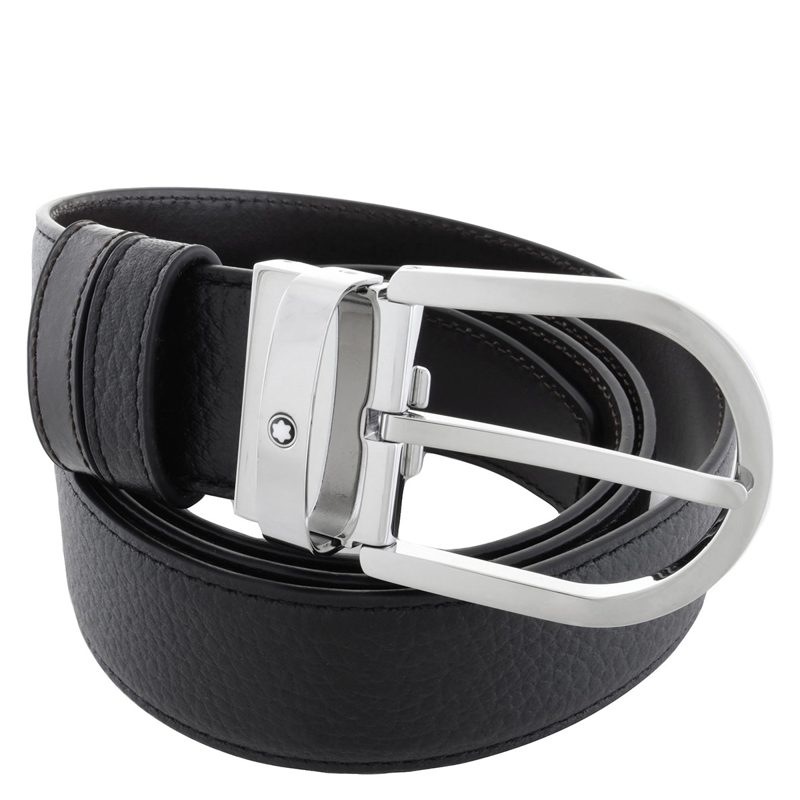 Montblanc Horseshoe 35mm Reversible Leather Belt