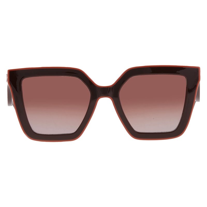 Longchamp Brown Gradient Irregular Ladies Sunglasses LO792S 200 53