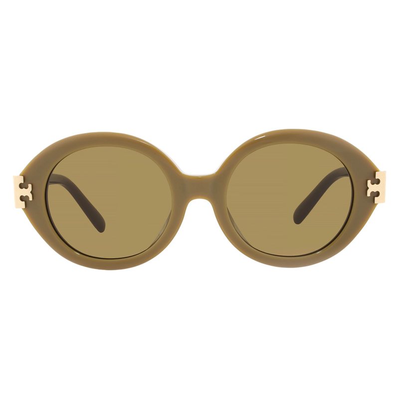 Olive Brown Oval Ladies Sunglasses TY7210U 201073 52