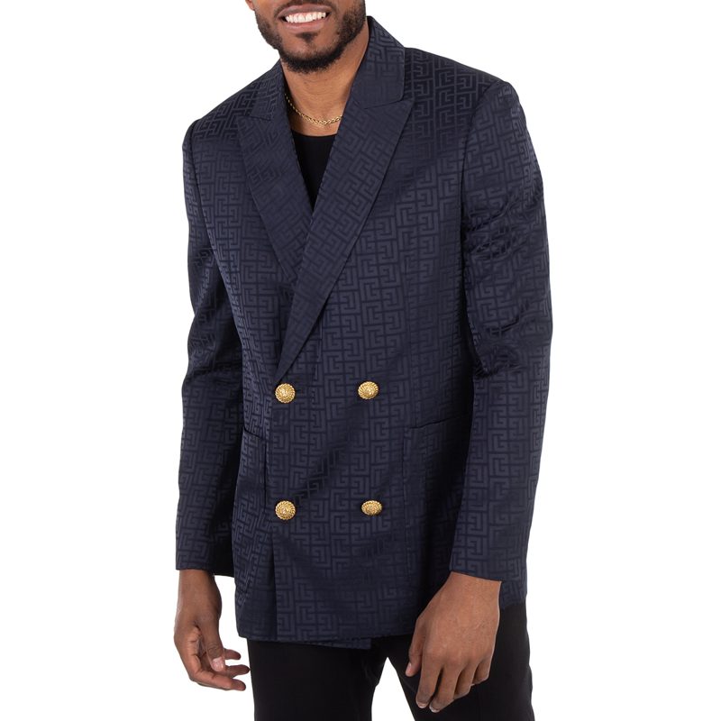 PB-Monogram Satin Blazer