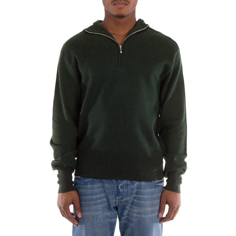 Wool Half-Zip Hoodie